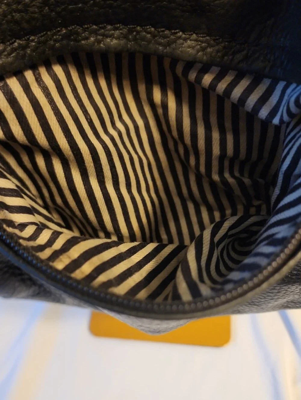 Kate Spade Black Pebbled Leather Hobo with Gold Hardware